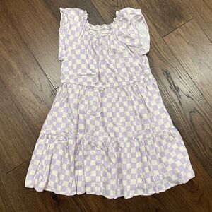 Cat & Jack lavender checkerboard dress